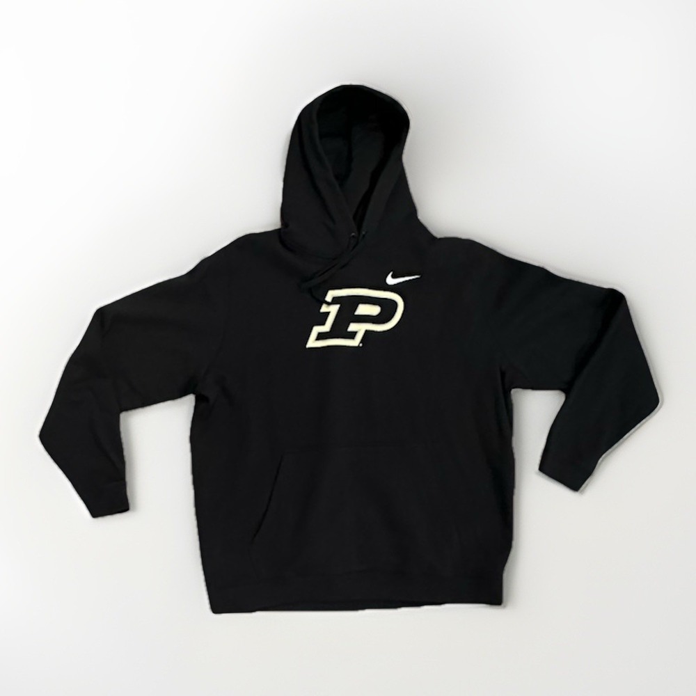 Purdue Boilermakers Nike Men's Hooded Sweatshirt, Black, XXL, New AR3411-010